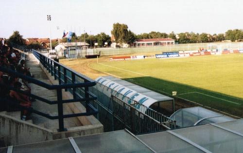 Gradski stadion - Blick von der Trib&uuml;ne