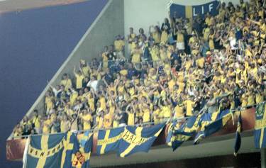 Estadio do Drag&atilde;o (Porto) - schwedische Fans