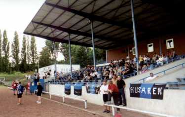 F&uuml;rstenbergstadion - Gro&szlig;aufnahme Trib&uuml;ne
