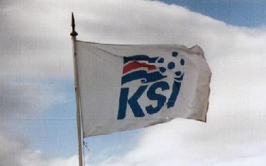 Laugardalsv&ouml;llur - KSI-Fahne