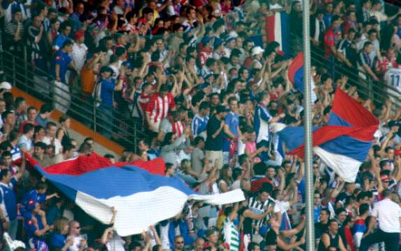 Ruhrstadion - Anh&auml;nger Serbien/Montenegro
