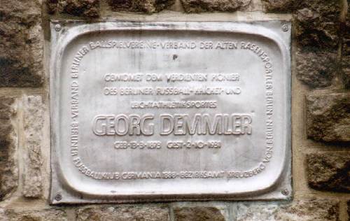 Katzbachstadion - Gedenktafel f&uuml;r den Architekten