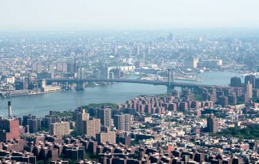 New York vom Empire State Building aus