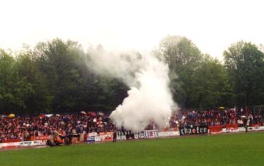 Stadion Sonnenblume - Fortuna l&auml;&szlig;t's Rauchen